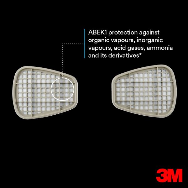3M Organic Vapour Filter ABEK1 6059 - Image 7