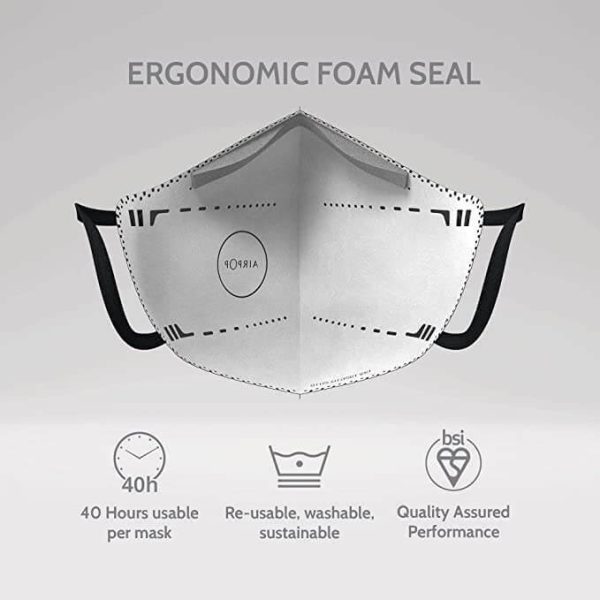 Airpop Pocket Reusable Face Mask Black - 2 Pack