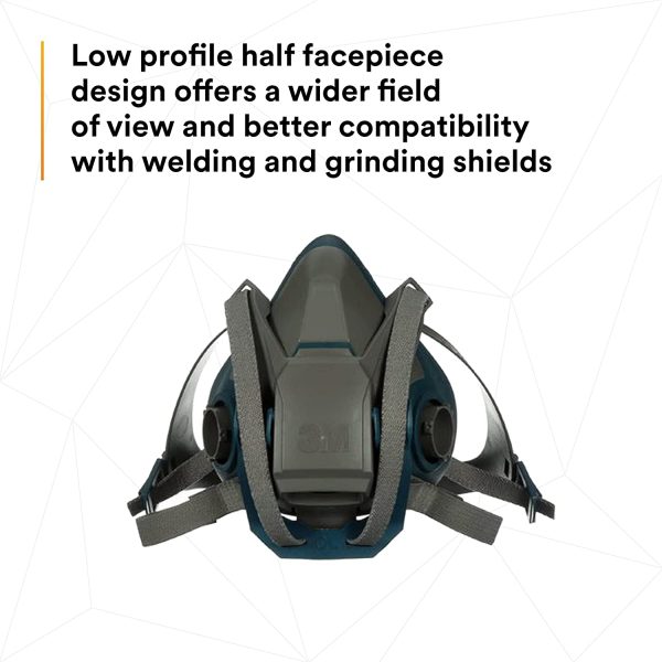 3M 6502QL Series Half Mask - Medium - Image 3