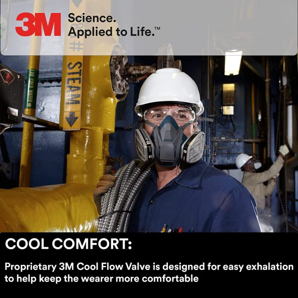 3M 6502QL Series Half Mask - Medium - Image 2