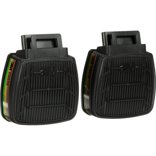 3M Secure Click D8059 ABEK1 Gas and Vapour Filters (Pack of Two)