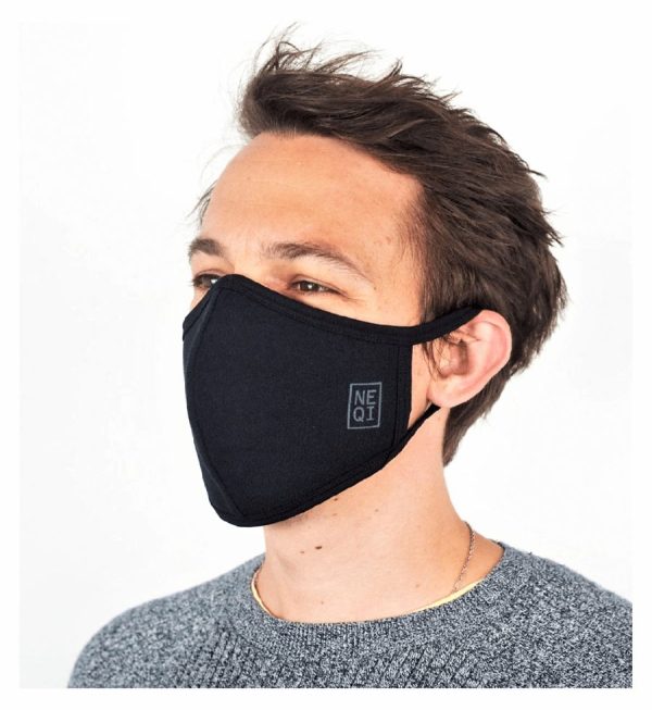 NEQI Reusable Face Masks - 3 Pack in Black