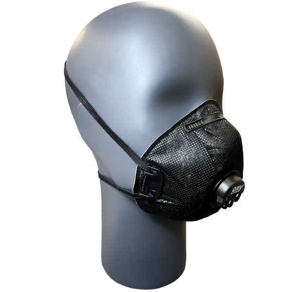 Oxyline X 320 FFP3 Black Reusable Valved Mask - Image 2