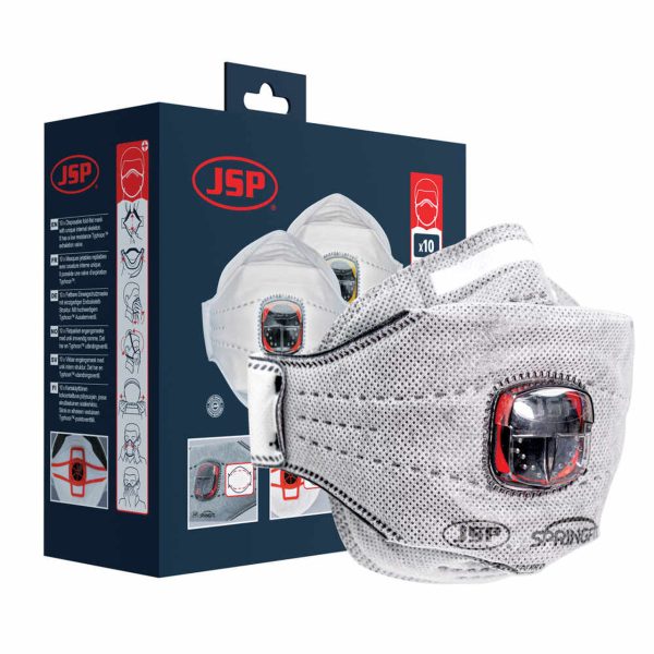 Springfit™ 436ML FFP3 Respirator with Typhoon™ Valve and Nuisance Odour Carbon Filter (BGA802-206-000) - box
