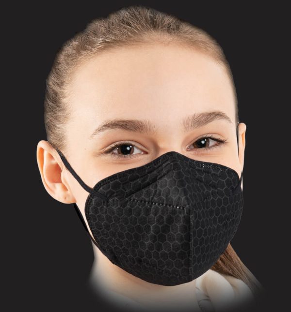 Versarien 4 ply Children's Reusable Face Cover - Black