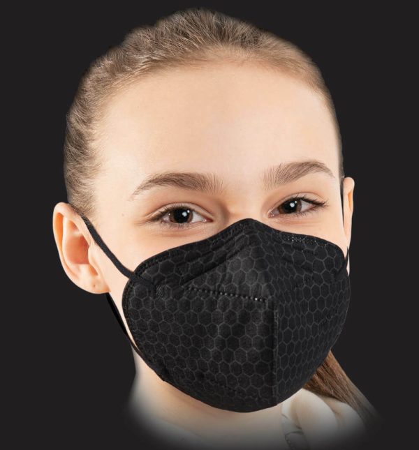 Versarien 4 ply Children's Reusable Face Cover - Black