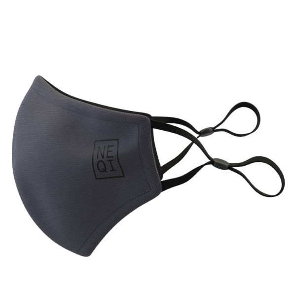 NEQI Active Reusable Face Masks - 2 Pack (Grey)