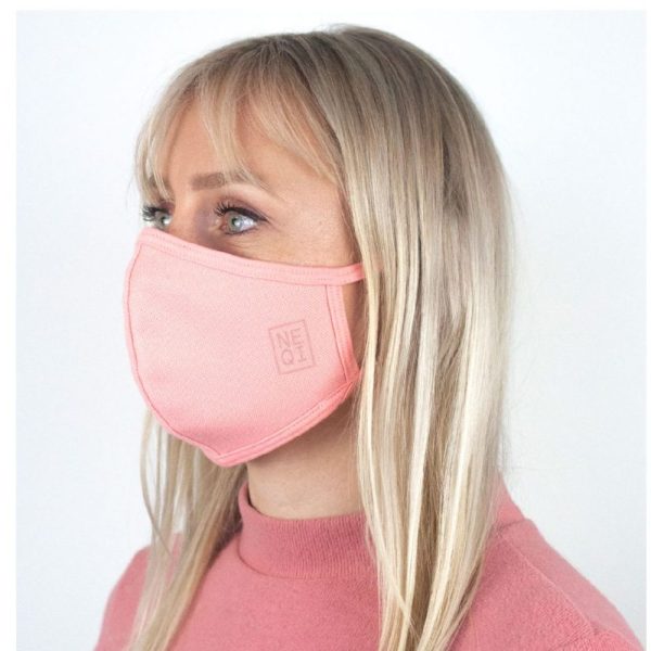 NEQI Reusable Face Masks - 3 Pack Small/Medium (Pink)
