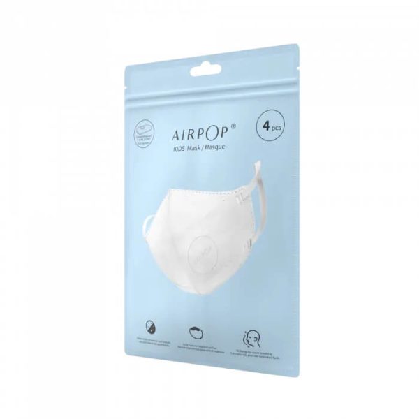 Airpop Reusable Childrens Face Mask White - 2 Pack