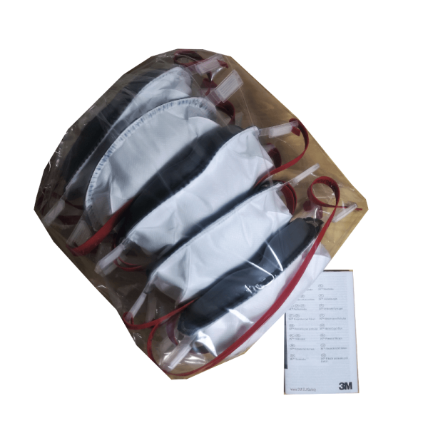 3M 8835+ FFP3 Respirator Face Mask Pack of 5 inside the box