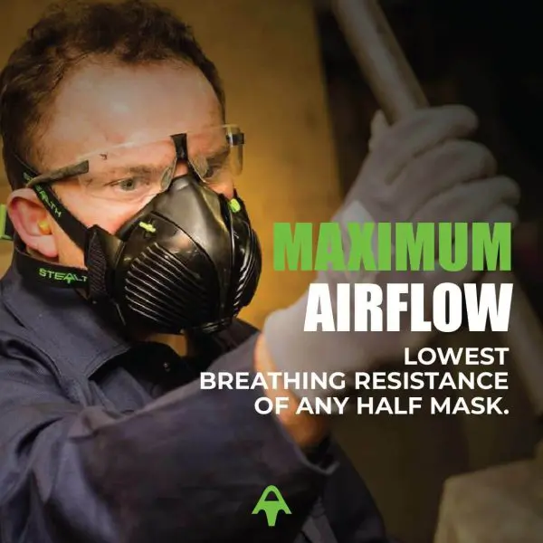 Stealth P3 Dust Respirator + Nuisance Odour Filter - Image 4