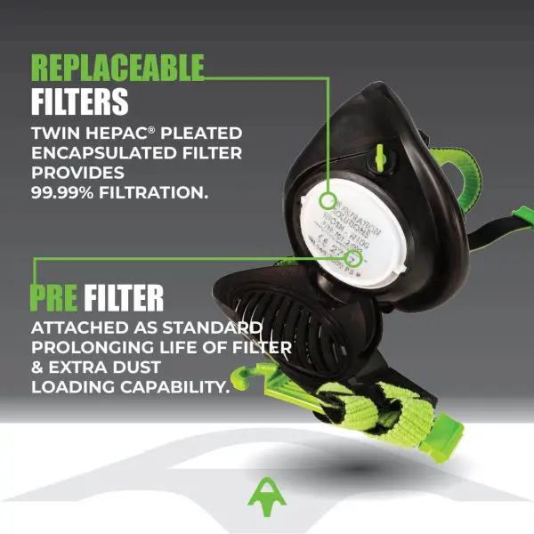 Stealth P3 Dust Respirator + Nuisance Odour Filter - Image 5