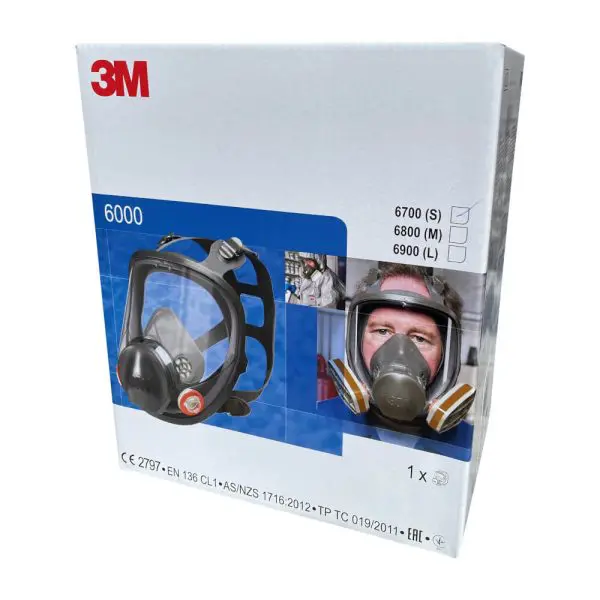 3M 6800 Resusable Full Face Reusable Respirator - Medium in box