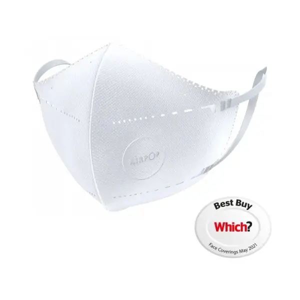 Airpop Pocket Reusable Face Mask White - 4 Pack