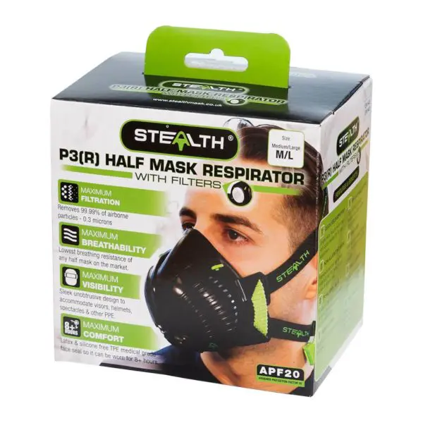Stealth P3 Dust Respirator + Nuisance Odour Filter