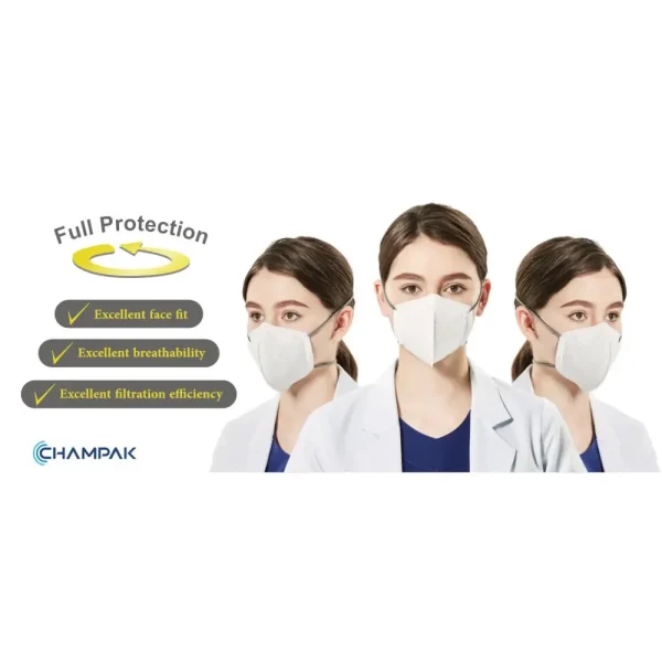 Infographic 001 for Champak PC520M Medium NIOSH N95 Mask