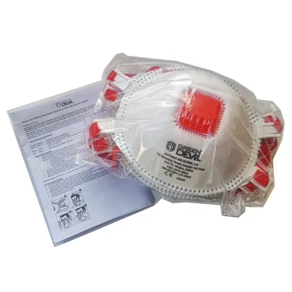 FFP3 Face Mask Respirators Green Devil 7031 - Box of 10