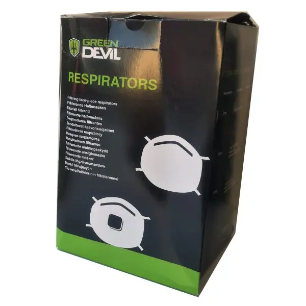 FFP3 Face Mask Respirators Green Devil 7031 - Box of 10