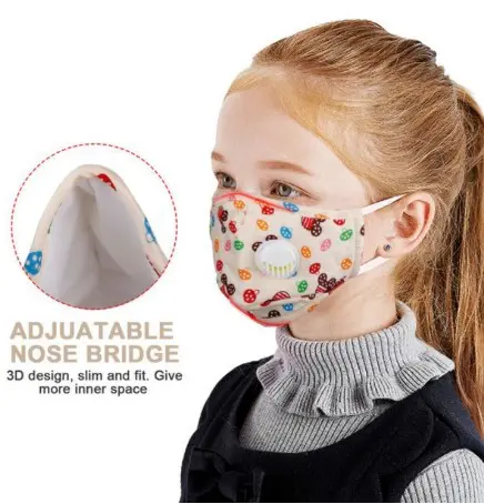 Childrens Face Mask Respirator with Strawberry Design
