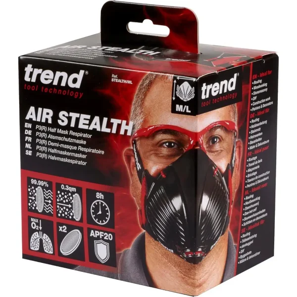 Trend Air Stealth P3 Dust Mask Respirator (Medium/Large) - Image 2